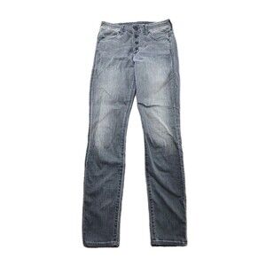 Mother The Pixie Jean in Deep Voodoo Women's 26 Gray Skinny Jean Cotton Elastane